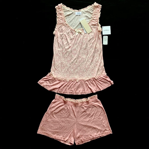 Joelle by La perla pajama set NWT $272 pink cream